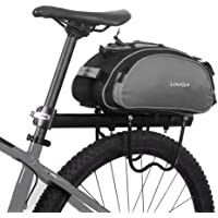 Lixada Bolsa Trasera para Bicicleta Multifuncional Bolsa de Asiento Trasero Bolsa de Hombro para Ciclismo al Aire Libre